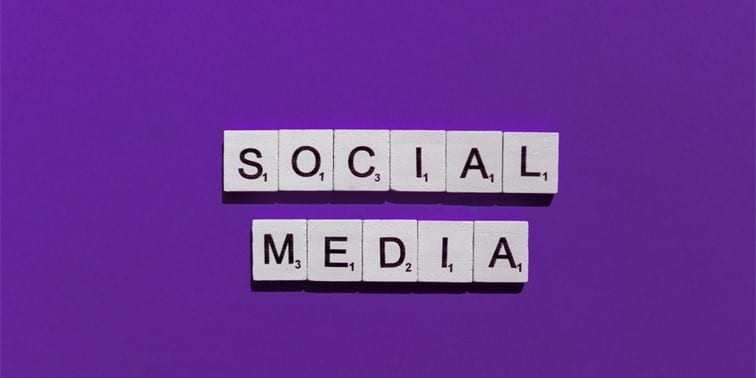 Social media scrabble letters