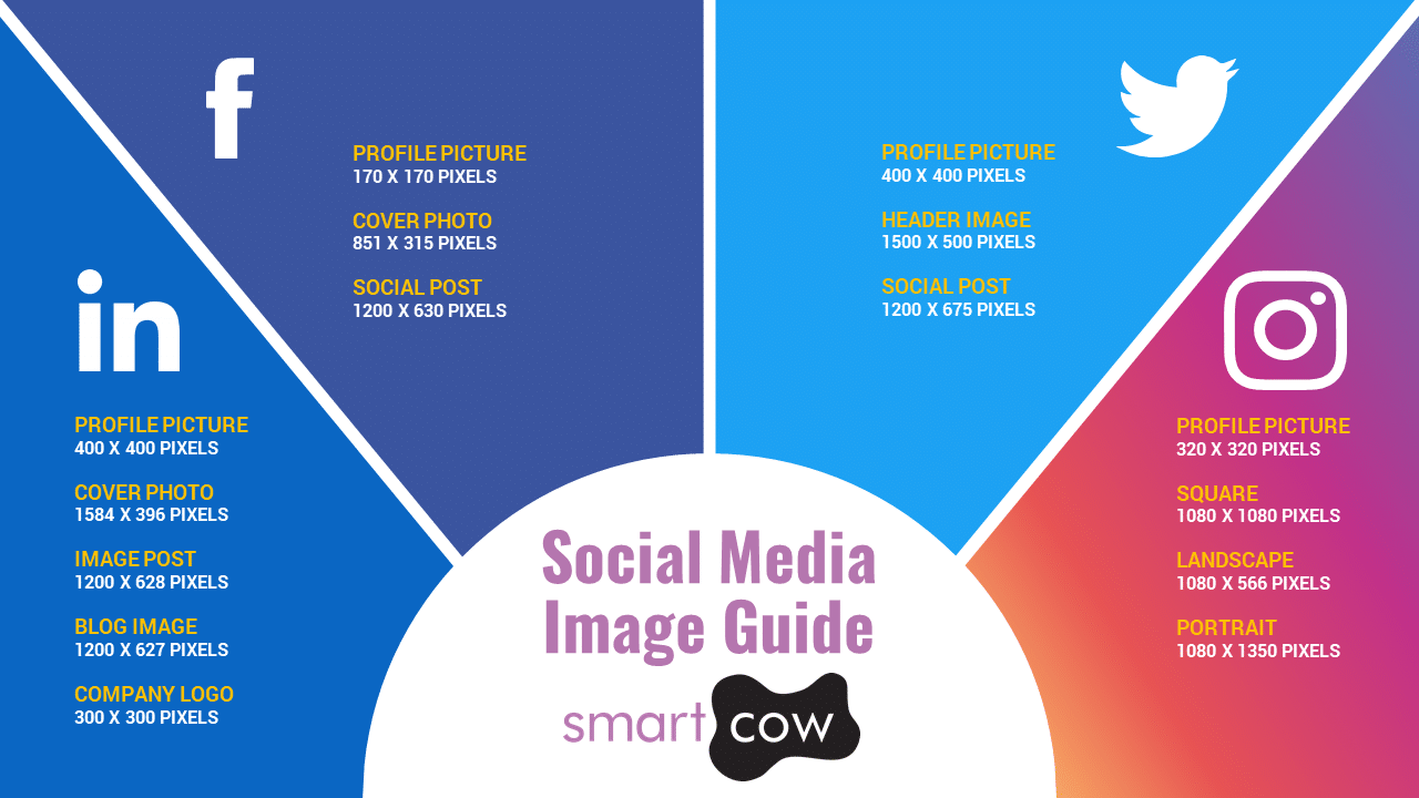 Social Media Image Size Infographic Social Media Image Size Infographic